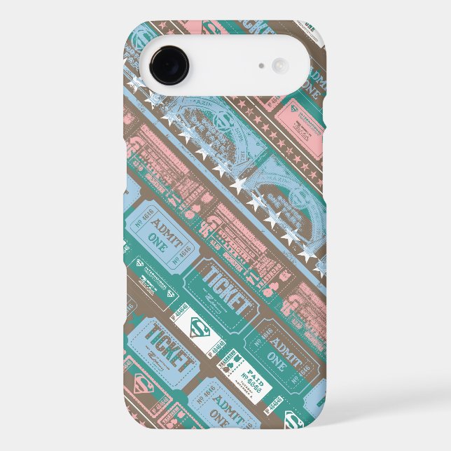 Supergirl Ticket Pattern Blue Case-Mate Samsung Galaxy Case (Back)