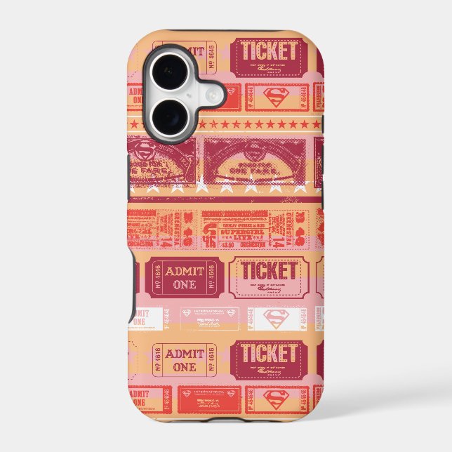 Supergirl Ticket Pattern Orange (Back)