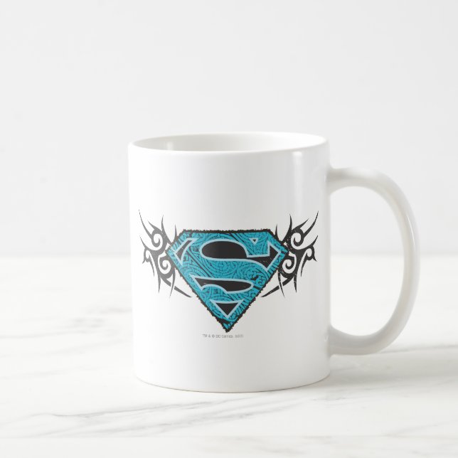 Supergirl Tribal Pattern Logo Coffee Mug (Right)