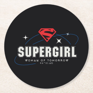 Supergirl Woman of Tomorrow Round Paper Coaster
