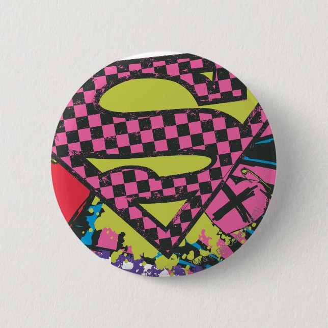 Supergirl X 6 Cm Round Badge (Front)