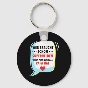 Superheld Vater Papa Vaterschaft Vatertag Geschenk Key Ring