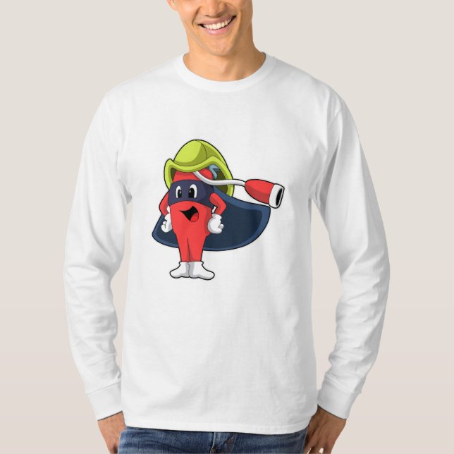 Superhero as Firefighter T-Shirt (Front)