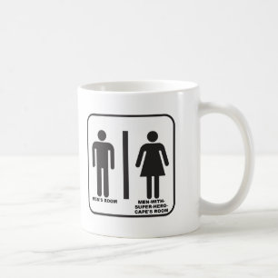 Superhero Bathroom Funny Mug