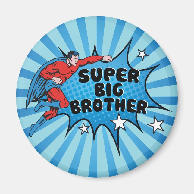Superhero Becoming a Big Brother Magnet (Front)