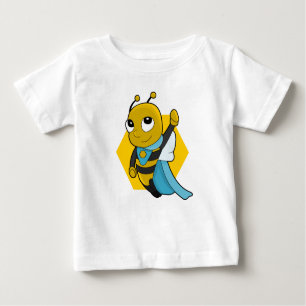 Superhero bee cartoon baby T-Shirt