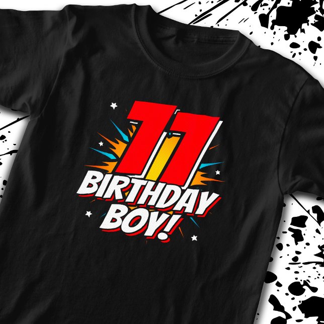 Superhero Birthday - 11 Year Old - 11th Birthday T-Shirt (Creator Uploaded)