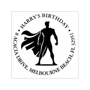 Superhero Birthday Bash Self-inking Stamp
