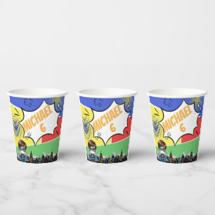 Superhero Birthday Paper Cups