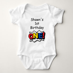 Superhero Birthday Party Bodysuit