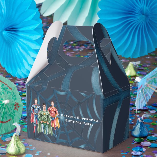 Superhero Birthday Party For Boys Favour Box (Party)