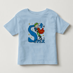Superhero Boy 4th Birthday Tshirts and Gifts
