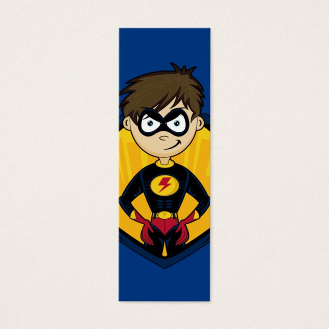 Superhero Boy Bookmark (Front)