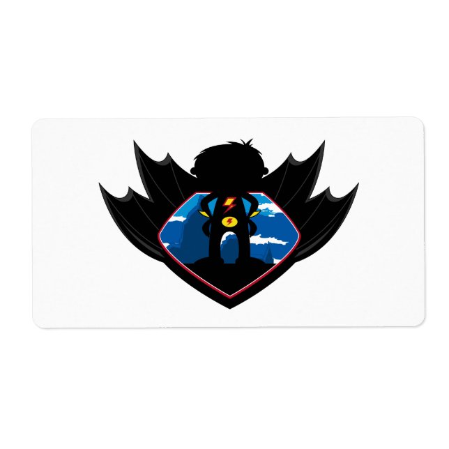 Superhero Boy in Winged Shield (Front)