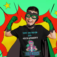 Superhero boy Pink & Green Game Avatar and mask 