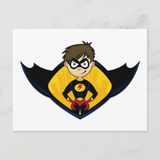 Superhero Boy Postcard