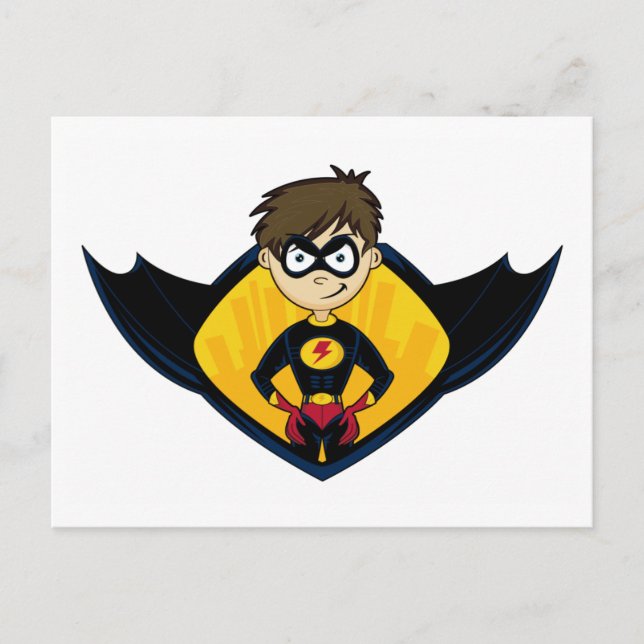 Superhero Boy Postcard (Front)