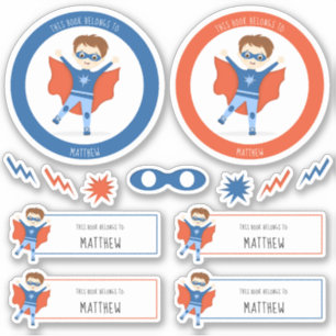 Superhero Boy This Book Belongs to