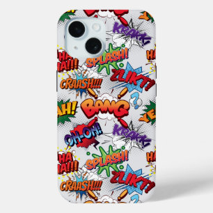 Superhero Bubble Pattern iPhone 15 Case