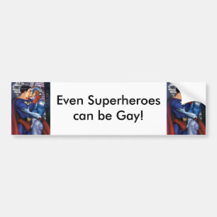 superhero bumper sticker