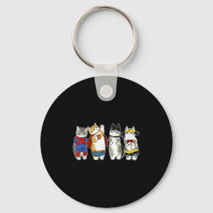 Superhero Cats Kitten Kitty Cats Lover Super Kitte Key Ring