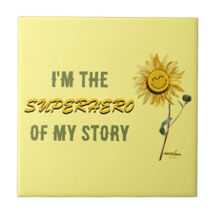 Superhero Ceramic Tile by Poet Adiela Akoo