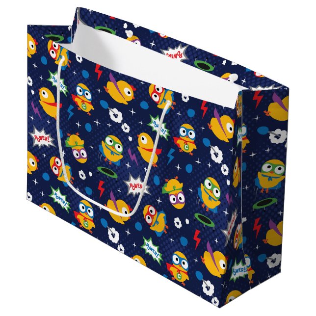 Superhero Chicken Large Gift Bag (Front Angled)