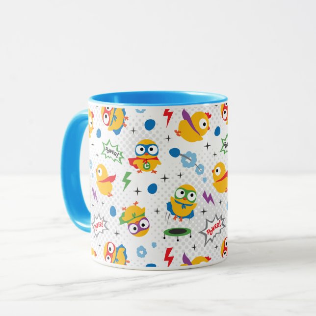 Superhero Chicken Mug (Front Left)