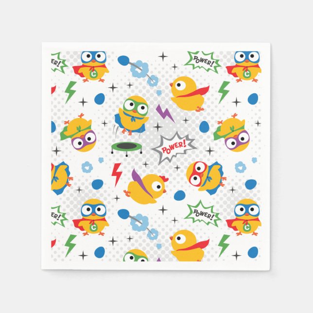 Superhero Chicken Napkin (Front)
