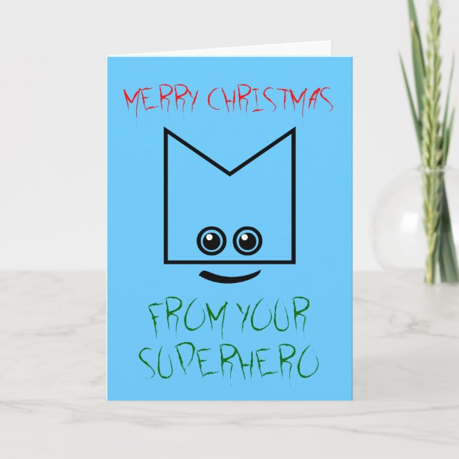 Superhero Christmas Card (Front)