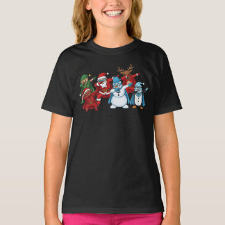 Superhero Christmas Squad Dabbing T-Shirt