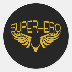 Superhero Classic Round Sticker