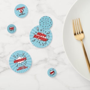 Superhero Comic Birthday Party Table Confetti