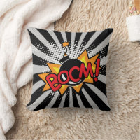 Superhero Comic Book Boom Bomb Cartoon