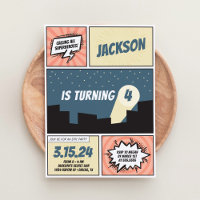 Superhero Comic Book Boy Birthday