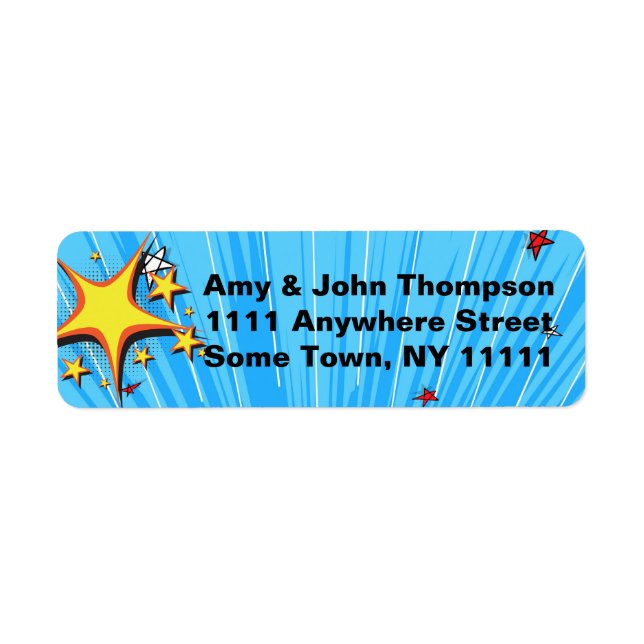 Superhero Comic Book Style Adoption Party Supplies (Front)