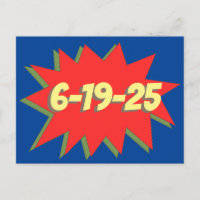 Superhero Comic Save The Date