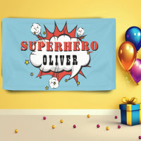 Superhero Comic Speech Bubble Boy Birthday Party