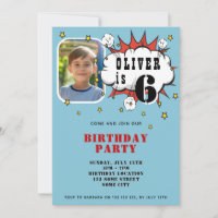 Superhero Comic Speech Bubble Boy Birthday Party