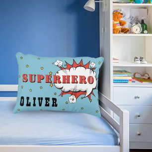 Superhero Comic Speech Cloud Boy Decorative Cushion
