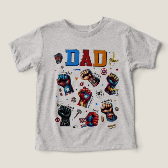  Superhero Dad Power Fists (Design Front)