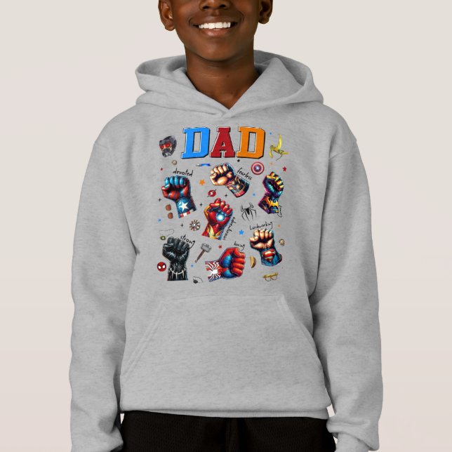 Superhero Dad Power Fists (Front)