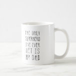 Superhero Dads Birthday Mug | Fathers Day Mug<br><div class="desc">Personalise this superhero dad mug with your names or other text and photos,  or leave as is: "The only superhero I know is my dad".  In a handwritten style font. great for birthday gift or fathers day gift for your papa.</div>