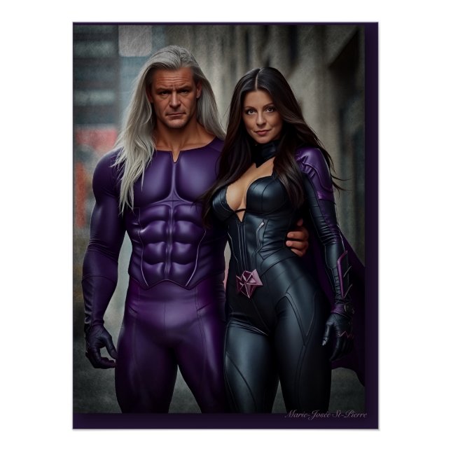 Superhero: Dark and Moody Poster (Front)