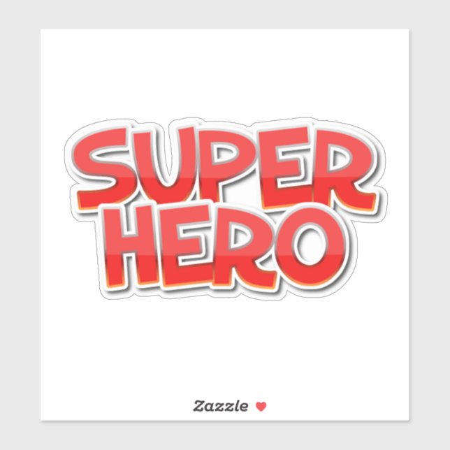 Superhero decal (Sheet)