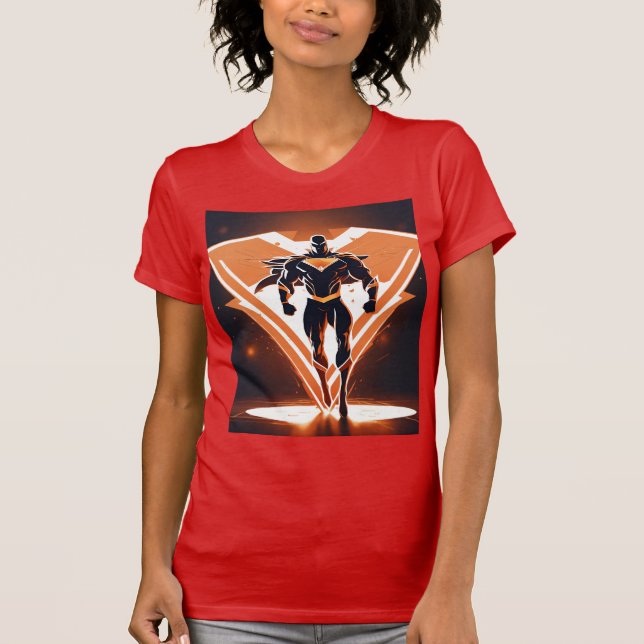 Superhero Emblem Women's Slim Fit Tee (Front)