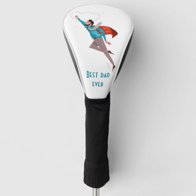 Superhero fathers day golf head cover (Front)