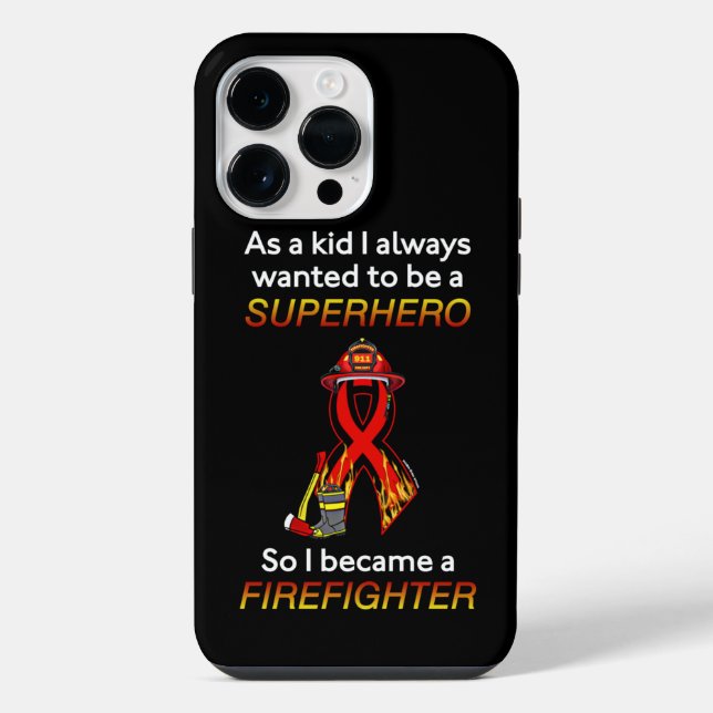 SUPERHERO...Firefighter  iPhone Case (Back)