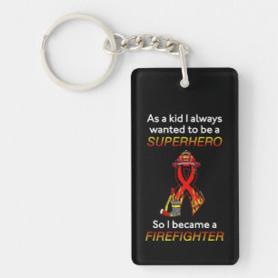 SUPERHERO...Firefighter Key Ring