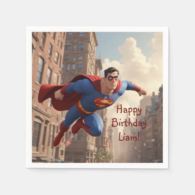 Superhero Flying Napkin (Front)